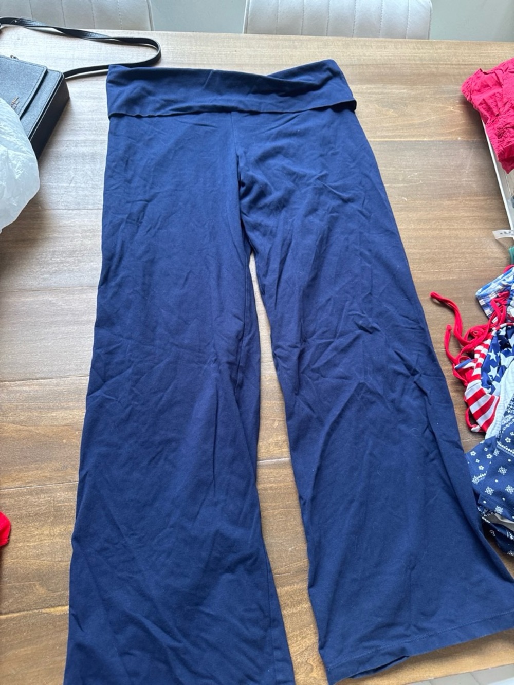 wild fable Navy Wide-Leg Kids Leggings